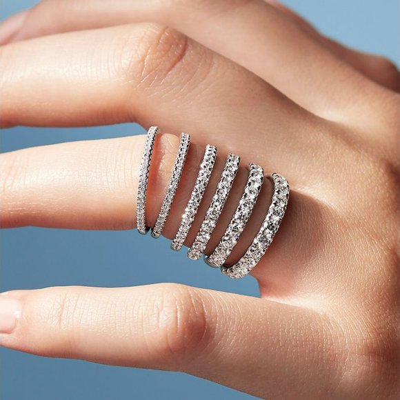 Pavé Diamond Ring in 14k White Gold (1/6 ct. tw.) - Picture 5 of 5